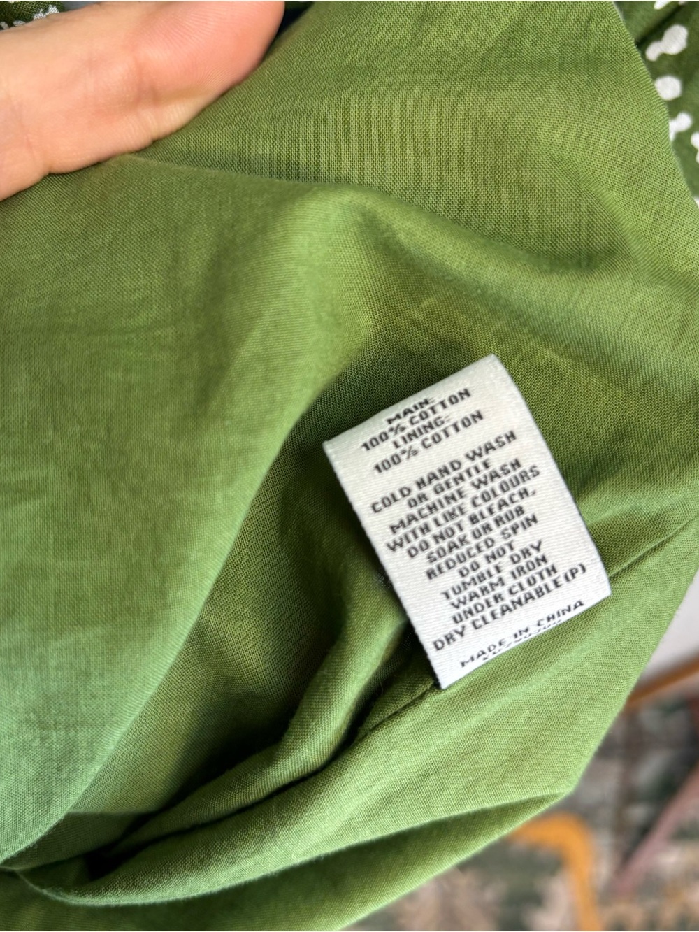 Estelle Ethereal Print Green Maxi Dress Sz 2X Boho Pockets Floral Hippie Cottage - Picture 14 of 15